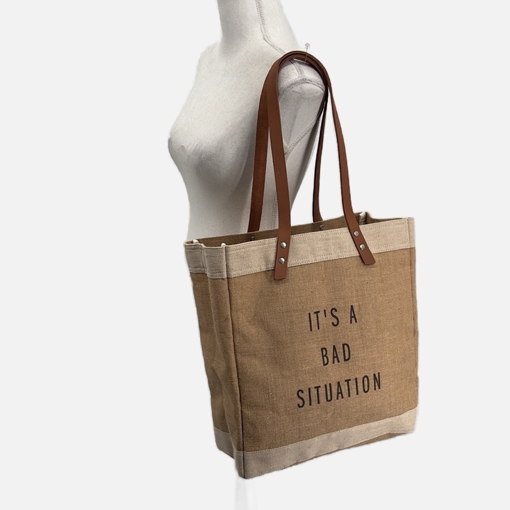 Apolis Global Citizen Market Bag - It's A Bad Situation - NWOT